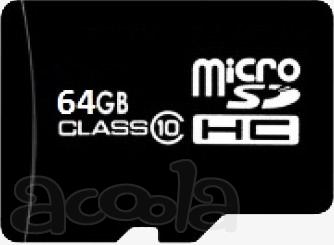 Карта памяти micro SD 16 ГБ класс 10, новая, в упаковке - 470 руб. Карта памяти micro SD 32 ГБ класс 10, новая, в упаковке - 870 руб. Карта памяти micro SD 64 ГБ класс 10, новая, в упаковке - 1730 руб